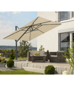 Schneider Ampelschirm Rhodos Smart, Quadratisch, Ca. B300/T300 Cm -Dehner 6953384 WE MO 001 SchneiderAmpelschirmRhodosSmartnatur